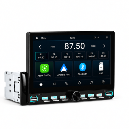 Boscer 1-DIN Autoradio Universeel | 7 inch CarPlay & Android Auto draadloos | A4493