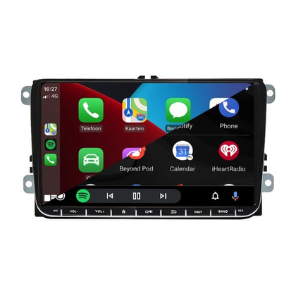 Boscer Autoradio geschikt voor Seat, Skoda & Volkswagen | 9 inch CarPlay & Android Auto | Android 15 | 1+32GB