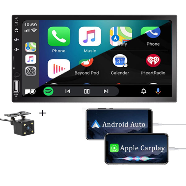 dynastie Antecedent Triviaal Autoradio 2Din Universeel | Apple Carplay & Android Auto | 7' HD Touch