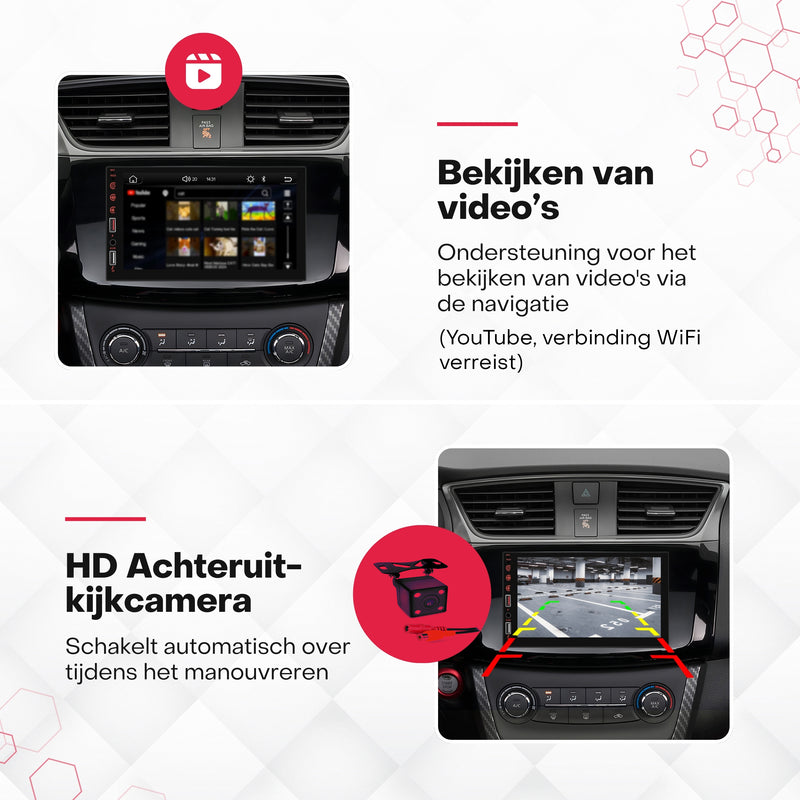 Boscer® Autoradio 2Din Universeel - Apple Carplay & Android Auto (Draadloos) - 7 Inch HD IPS Touchscreen - USB - AUX - Bluetooth - Toegang tot YouTube - Achteruitrijcamera - 2025 Model