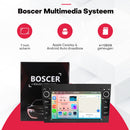 Boscer multimediasysteem: 7 inch scherm, draadloos CarPlay en Android Auto, 6+128GB