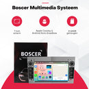 Boscer multimediasysteem: 7 inch scherm, draadloos CarPlay en Android Auto, 4+64GB