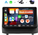 Boscer 2 Din Autoradio - Geschikt voor Ford Fiesta (2009-2014) - Draadloos Apple CarPlay & Android Auto - Vernieuwd Bedieningspaneel - 9 Inch HD Touchscreen - Android 15 - 4+64GB - WiFi, Bluetooth & USB - Camera & Microfoon