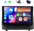 Boscer 2 Din Autoradio - Geschikt voor Ford Fiesta (2009-2014) - Draadloos Apple CarPlay & Android Auto - 9 Inch HD Touchscreen - Android 15 - 6+128GB - GPS Navigatie - WiFi, Bluetooth & USB - Achteruitrijcamera & Microfoon