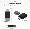 Boscer Carplay & Android Auto Dongle - Draadloos Apple Carplay & Android Auto - 2 in 1 Carplay Dongle - USB-A & USB-C - Te gebruiken met ingebouwde Apple Carplay & Android Auto - Vernieuwd 2025 Model - Extra klein formaat