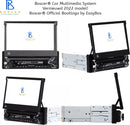 Boscer 1Din Autoradio - Apple Carplay & Android Auto - 7" HD Automatisch Klapscherm - Motor Klapscherm - USB, Aux, Bluetooth - MP5 - Achteruitrijcamera
