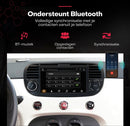 Boscer Autoradio - Geschikt voor Fiat 500 2007-2015 - Android 15 - Apple Carplay & Android Auto (Draadloos) - 4+64GB - 7 Inch HD Touchscreen - GPS Navigatiesysteem - Zwart - Achteruitrijcamera & Microfoon - 2025 Model