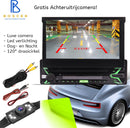Boscer 1Din Autoradio - Apple Carplay & Android Auto - 7" HD Automatisch Klapscherm - Motor Klapscherm - USB, Aux, Bluetooth - MP5 - Achteruitrijcamera