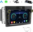 Boscer Autoradio - Geschikt voor Opel - Android 15 - Apple Carplay & Android Auto (Draadloos) - 7 Inch HD Touchscreen - GPS, Bluetooth, USB, SD & MP5 - Navigatiesysteem - Demontagesleutels, Achteruitrijcamera & Microfoon