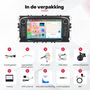 Boscer Autoradio - Geschikt voor Ford Focus, S-Max, Mondeo, Galaxy, C-Max & Kuga - Android 15 - 6+128GB - 7 Inch HD Touchscreen - Apple Carplay & Android Auto - Bluetooth, USB, Wifi & MP5 - Navigatiesysteem - Achteruitrijcamera & Microfoon