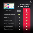 Boscer Autoradio 2Din Universeel - Android 13 - Apple Carplay & Android Auto (Draadloos) - 2+64GB - 7 Inch HD Touchscreen - GPS Navigatiesysteem - Achteruitrijcamera