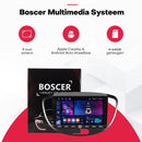 Boscer 2 Din Autoradio - Geschikt voor Hyundai i10 2008-2013 - Draadloos Apple CarPlay & Android Auto - Vernieuwd Bedieningspaneel - 9 Inch HD Touchscreen - Android 15 - 4+64GB - GPS - WiFi, Bluetooth & USB - Achteruitrijcamera & Microfoon