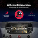 Boscer Autoradio - Geschikt voor Fiat 500 2007-2015 - Android 15 - Apple Carplay & Android Auto (Draadloos) - 4+64GB - 7 Inch HD Touchscreen - GPS Navigatiesysteem - Beige/Wit - Achteruitrijcamera & Microfoon - 2025 Model