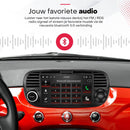 Boscer Autoradio Geschikt voor Fiat 500 2007-2015 - Apple Carplay & Android Auto (draadloos) - 6+128GB - Android 15 - 7 Inch HD IPS Touchscreen - GPS Navigatiesysteem - Bluetooth, USB, WiFi & MP5 - Zwart - Achteruitrijcamera & Microfoon