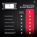 Boscer Autoradio - Geschikt voor Ford Focus, S-Max, Mondeo, Galaxy, C-Max & Kuga - Apple Carplay & Android Auto (Draadloos) - Android 11 - 2+32GB - 7' HD Touchscreen - Navigatiesysteem - Zwart - Achteruitrijcamera & Microfoon