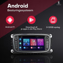 Boscer Autoradio - Geschikt voor Ford Focus, S-Max, Mondeo, Galaxy, C-Max & Kuga - Apple Carplay & Android Auto (Draadloos) - Android 11 - 2+32GB - 7' HD Touchscreen - Navigatiesysteem - Zwart - Achteruitrijcamera & Microfoon