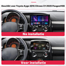 Boscer Autoradio - Geschikt voor Toyota Aygo, Citroën C1 & Peugeot 108 (2015–2020) - 4+64GB Android 15 - 9 Inch HD Touchscreen (1280x720) - Draadloze Apple CarPlay & Android Auto - GPS, WiFi & Bluetooth - Camera & Microfoon