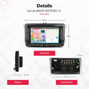 Boscer Autoradio - Geschikt voor Volkswagen, Skoda & Seat - Apple Carplay & Android Auto - Android 13 - 2+64GB - 7 Inch HD Touchscreen - Bluetooth, USB, Wifi & MP5 - Navigatiesysteem - Achteruitrijcamera & Microfoon