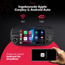 Boscer Autoradio - Geschikt voor Fiat 500 2007-2015 - Android 13 - Apple Carplay & Android Auto (Draadloos) - 2+32GB - 7 Inch HD Touchscreen - GPS Navigatiesysteem - Zwart - Achteruitrijcamera & Microfoon - 2025 Model