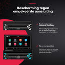Boscer 1Din Autoradio - Apple Carplay & Android Auto (Draadloos) - 7" HD Handmatig Klapscherm - USB, Aux, Bluetooth - MP5 - Achteruitrijcamera & Microfoon
