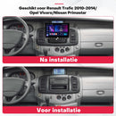 Boscer 2 Din Autoradio - Geschikt voor Renault Trafic, Opel Vivaro & Nissan Primastar (2010-2014) - Draadloos Apple CarPlay & Android Auto - Vernieuwd Bedieningspaneel - 10.1 Inch HD Touchscreen - WiFi & Bluetooth - Achteruitrijcamera & Microfoon