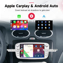 Boscer Autoradio Geschikt voor Ford Focus, S-Max, Mondeo, Galaxy, C-Max & Kuga - Android 15 - 6+128GB - 7 Inch HD Touchscreen - Apple Carplay & Android Auto - Bluetooth, USB, Wifi & MP5 - Navigatiesysteem - Zilver - Achteruitrijcamera & Microfoon
