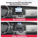 Boscer 2 Din Autoradio - Geschikt voor Renault Trafic, Opel Vivaro & Nissan Primastar (2010-2014) - Draadloos Apple CarPlay & Android Auto - 8-Core Snapdragon - 10.1 Inch HD Touchscreen - WiFi, Bluetooth & USB - Achteruitrijcamera & Microfoon