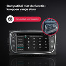 Boscer Autoradio - Geschikt voor Ford Focus, S-Max, Mondeo, Galaxy, C-Max & Kuga - Apple Carplay & Android Auto (Draadloos) - Android 11 - 2+32GB - 7' HD Touchscreen - Navigatiesysteem - Zwart - Achteruitrijcamera & Microfoon
