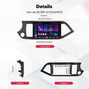 Boscer 2 DIN Android 15 Autoradio - Geschikt voor Kia Picanto (2011–2017) - Draadloos Apple Carplay & Android Auto - 9 inch HD IPS Touchscreen - 4+64GB - GPS Navigatie - WIFI, Bluetooth & USB - Achteruitrijcamera & Microfoon