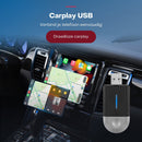 Boscer Carplay & Android Auto Dongle - Draadloos Apple Carplay & Android Auto - 2 in 1 Carplay Dongle - USB-A & USB-C - Te gebruiken met ingebouwde Apple Carplay & Android Auto - Vernieuwd 2025 Model - Extra klein formaat