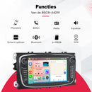 Boscer Autoradio - Geschikt voor Ford Focus, S-Max, Mondeo, Galaxy, C-Max & Kuga - Android 15 - 6+128GB - 7 Inch HD Touchscreen - Apple Carplay & Android Auto - Bluetooth, USB, Wifi & MP5 - Navigatiesysteem - Achteruitrijcamera & Microfoon
