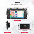 Boscer Autoradio - Geschikt voor Ford Focus, S-Max, Mondeo, Galaxy, C-Max & Kuga - Android 15 - 6+128GB - 7 Inch HD Touchscreen - Apple Carplay & Android Auto - Bluetooth, USB, Wifi & MP5 - Navigatiesysteem - Achteruitrijcamera & Microfoon