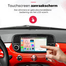 Boscer Autoradio Geschikt voor Fiat 500 2007-2015 - Apple Carplay & Android Auto (draadloos) - 6+128GB - Android 15 - 7 Inch HD IPS Touchscreen - GPS Navigatiesysteem - Bluetooth, USB, WiFi & MP5 - Zwart - Achteruitrijcamera & Microfoon