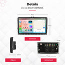 Boscer Autoradio - Geschikt voor Volkswagen, Skoda & Seat - Apple Carplay & Android Auto - Android 13 - 2+64GB - 9 Inch HD Touchscreen - Bluetooth, USB, WiFi & MP5 - Navigatiesysteem - Achteruitrijcamera & Microfoon - 2025 Model
