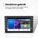 Boscer Autoradio 2Din Universeel - Android 10 - Apple Carplay & Android Auto - 9 Inch HD Touchscreen - GPS Navigatiesysteem - 2+32GB - Externe Microfoon & Achteruitrijcamera