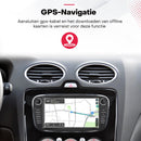 Boscer Autoradio - Geschikt voor Ford Focus, S-Max, Mondeo, Galaxy, C-Max & Kuga - Android 15 - 6+128GB - 7 Inch HD Touchscreen - Apple Carplay & Android Auto - Bluetooth, USB, Wifi & MP5 - Navigatiesysteem - Achteruitrijcamera & Microfoon