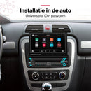 Boscer 1Din Autoradio - Apple Carplay & Android Auto (Draadloos) - 7" HD Handmatig Klapscherm - USB, Aux, Bluetooth - MP5 - Achteruitrijcamera & Microfoon