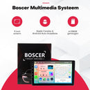 Boscer 2 Din Autoradio - Geschikt voor Fiat Panda (2003-2012) - Draadloos Apple CarPlay & Android Auto - 9 Inch HD Touchscreen - Android 15 - 6+128GB - GPS Navigatie - WiFi, Bluetooth & USB - Achteruitrijcamera & Microfoon
