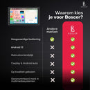 Boscer Autoradio 2Din Universeel - Android 15 - Apple Carplay & Android Auto (Draadloos) - 6+128GB - 7 Inch HD Touchscreen - GPS Navigatiesysteem - Achteruitrijcamera & Microfoon