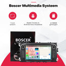 Boscer Autoradio - Geschikt voor Ford Focus, S-Max, Mondeo, Galaxy, C-Max & Kuga - Android 15 - 6+128GB - 7 Inch HD Touchscreen - Apple Carplay & Android Auto - Bluetooth, USB, Wifi & MP5 - Navigatiesysteem - Achteruitrijcamera & Microfoon