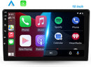 Boscer Autoradio 2Din Universeel - Android 15 - Apple Carplay & Android Auto - 10.1 Inch HD Touchscreen - GPS Navigatiesysteem - 2+64GB - Externe Microfoon & Achteruitrijcamera