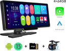 Boscer Smart HD Navigatiesysteem PRO - 10.26 Inch Touchscreen - Android 13 4+64GB - Apple Carplay & Android Auto (Draadloos) - Google PlayStore - FM Transmitter - Touchscreen - Bluetooth, SD, USB, Aux, GPS & WiFi - Autoradio - AHD Achteruitrijcamera