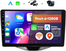 Boscer 2 Din Android 15 Autoradio - Geschikt voor Toyota Aygo, Citroën C1 & Peugeot 108 (2014-2021) - Draadloos Apple Carplay & Android Auto - 6+128GB - 9 Inch HD IPS Touchscreen - GPS - WIFI, Bluetooth & USB - Achteruitrijcamera & Microfoon