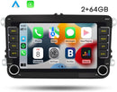 Boscer Autoradio - Geschikt voor Volkswagen, Skoda & Seat - Apple Carplay & Android Auto - Android 13 - 2+64GB - 7 Inch HD Touchscreen - Bluetooth, USB, WiFi & MP5 - Navigatiesysteem - Achteruitrijcamera & Microfoon