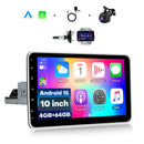 Boscer 1 Din Android 15 Autoradio met Draaibaar Scherm – afbeelding 1