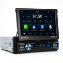 Boscer 1Din Autoradio - Android 15 - Apple Carplay & Android Auto (Draadloos) - 2+64GB - 7 Inch IPS HD Gemotoriseerd klapscherm - Navigatiesysteem - Bluetooth, Aux, USB, MP5 - GPS - WIFI - Achteruitrijcamera & Microfoon hoofdfoto