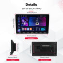 Boscer Autoradio 2Din Universeel - Apple Carplay & Android Auto (Draadloos) - Android 15 - 4+64GB - 9 Inch HD IPS Touchscreen - GPS Navigatiesysteem - USB, Bluetooth, WiFi & MP5 - Achteruitrijcamera & Microfoon