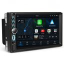 Boscer Autoradio 2Din Universeel - Android 15 - Apple Carplay & Android Auto (Draadloos) - 7 Inch HD Touchscreen - 4+64GB - GPS Navigatiesysteem - USB, USB-C, Aux, SD, WiFi, Bluetooth - MP5 - Achteruitrijcamera & Microfoon hoofdfoto