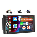 Boscer 2DIN Android 15 Autoradio – 7 Inch HD IPS Touchscreen – 6+128GB – Draadloze Apple CarPlay & Android Auto – GPS, Bluetooth, WiFi, USB & USB-C – Inclusief Achteruitrijcamera & Microfoon – afbeelding 2