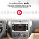 FM/RDS-radio en muziek via Bluetooth